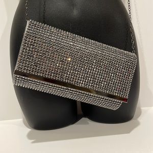 Silver sparkly Venus small bag